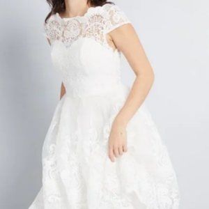 ModCloth Exquisite Elegance Wedding Lace Dress Chi Chi London